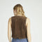 Chocolate Suede Studded Vest-Clothing - Women-Driftwood-XS-Urbanheer