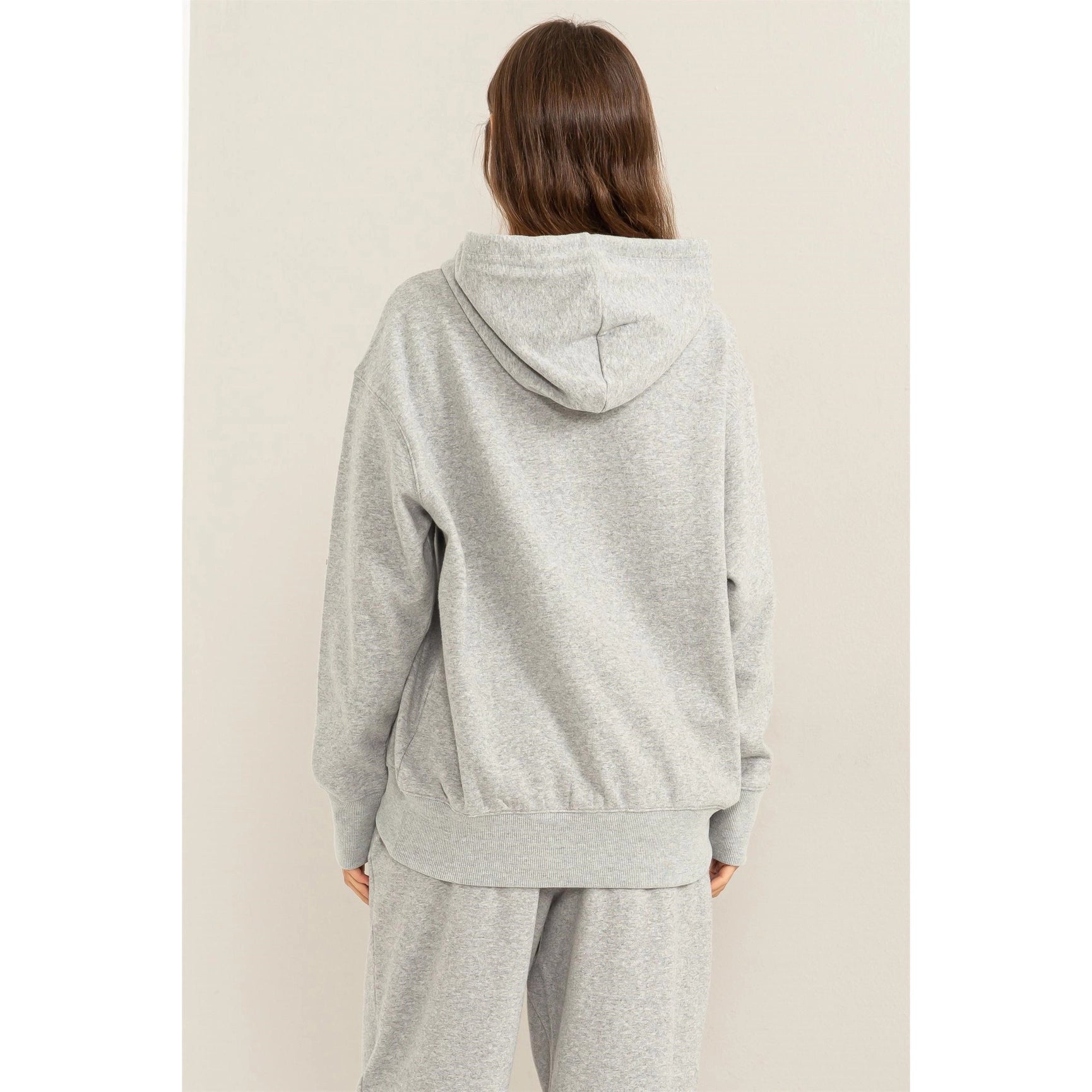 Weekend Chiller Drop Shoulder Oversized Hoodie - Grey-Clothing - Women-Street 360-Grey-S-Urbanheer