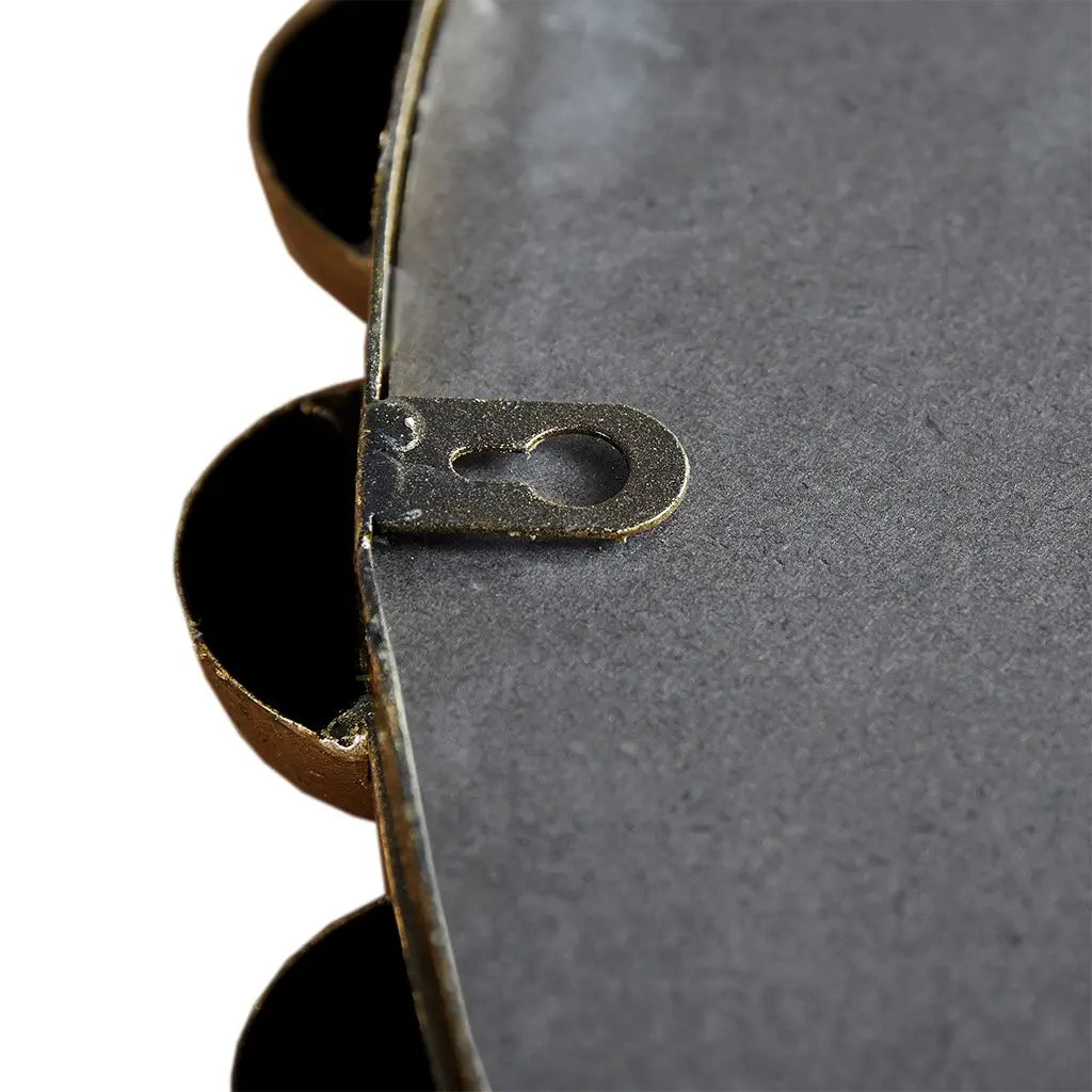 Round Iron Framed Wall Decor Mirror, Gold-Olliix-Large 27''-Urbanheer