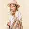 Cream Multi Color Fringe Open Front Jacket-Jacket-Saints & Hearts-S-Urbanheer