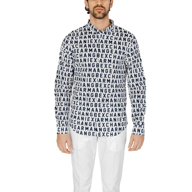 Armani Exchange Men Shirt-Clothing Shirts-Armani Exchange-white-XS-Urbanheer
