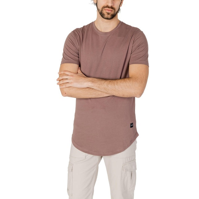 Only & Sons Men T-Shirt-Clothing T-shirts-Only & Sons-brown-XS-Urbanheer