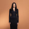 Ribbed Zip Up Maxi Dress w/ Hoodie-Hoodie-No Vacancy-S-Black-Urbanheer