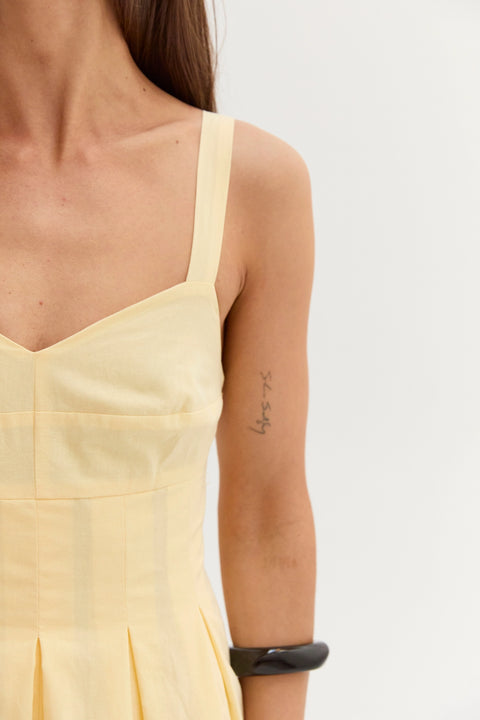 Valerie Bustier Fit and Flare Dress