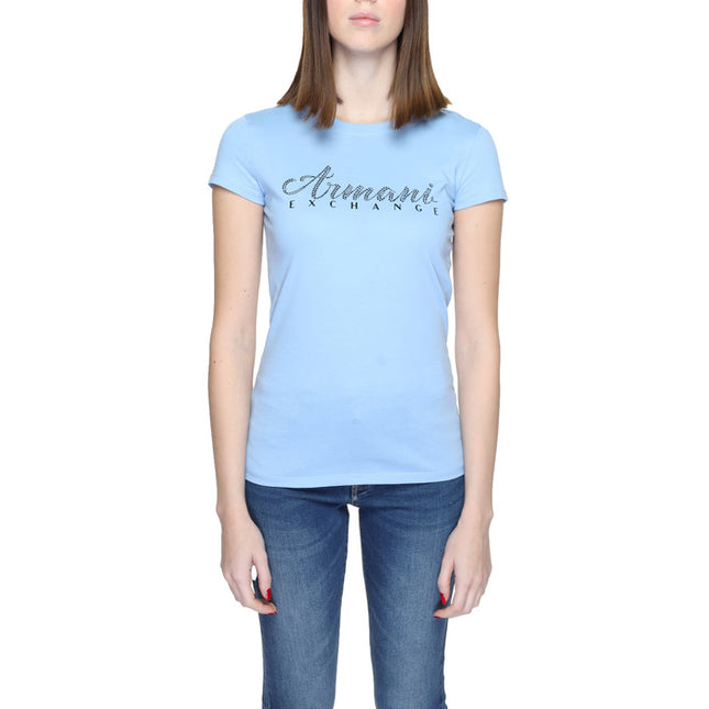Armani Exchange Women T-Shirt-Armani Exchange-light blue-XS-Urbanheer