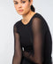 Florence Solid Double Sheer Stretch Top-AMB Designs-S/M-Black-Urbanheer