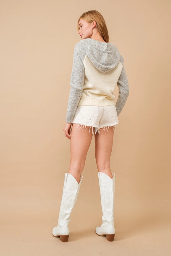 Colorblock Hooded Graphic Saint Heart Sweater-Sweater-Blue B-LIGHT GREY-S/M-Urbanheer