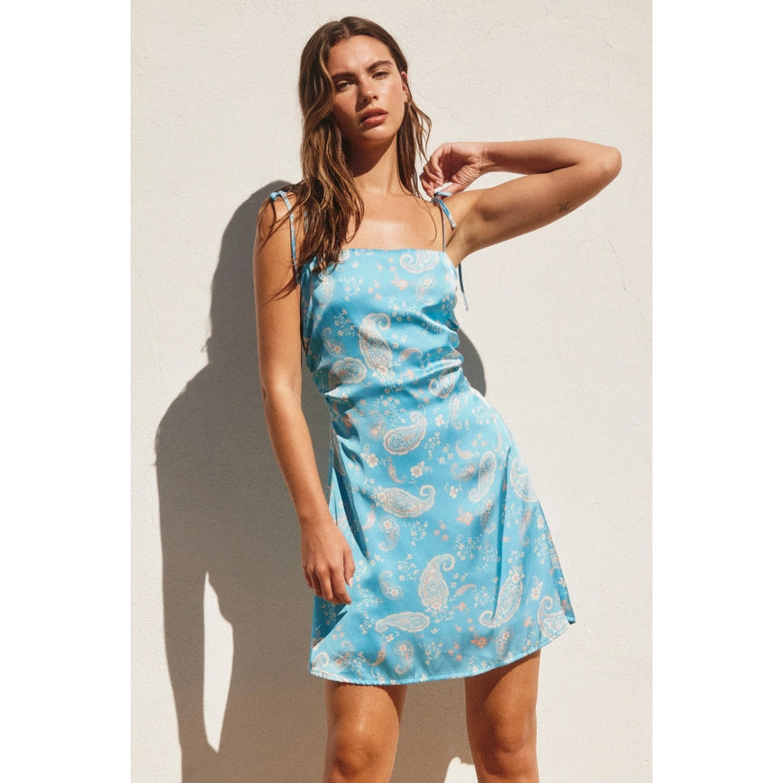 Clearwater Ruched Mini Dress-Dress-Dress Forum-S-SKY BLUE-Urbanheer