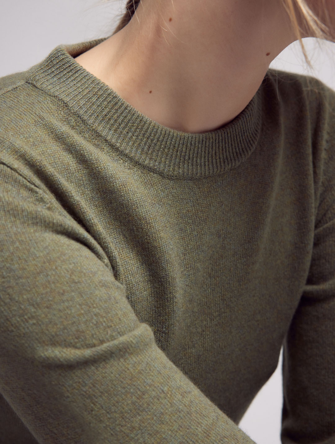 Zoe Cashmere Knitted Long Sleeve Dress Green-Clothing - Women-Leap Concept-Green-OS Fit-Urbanheer