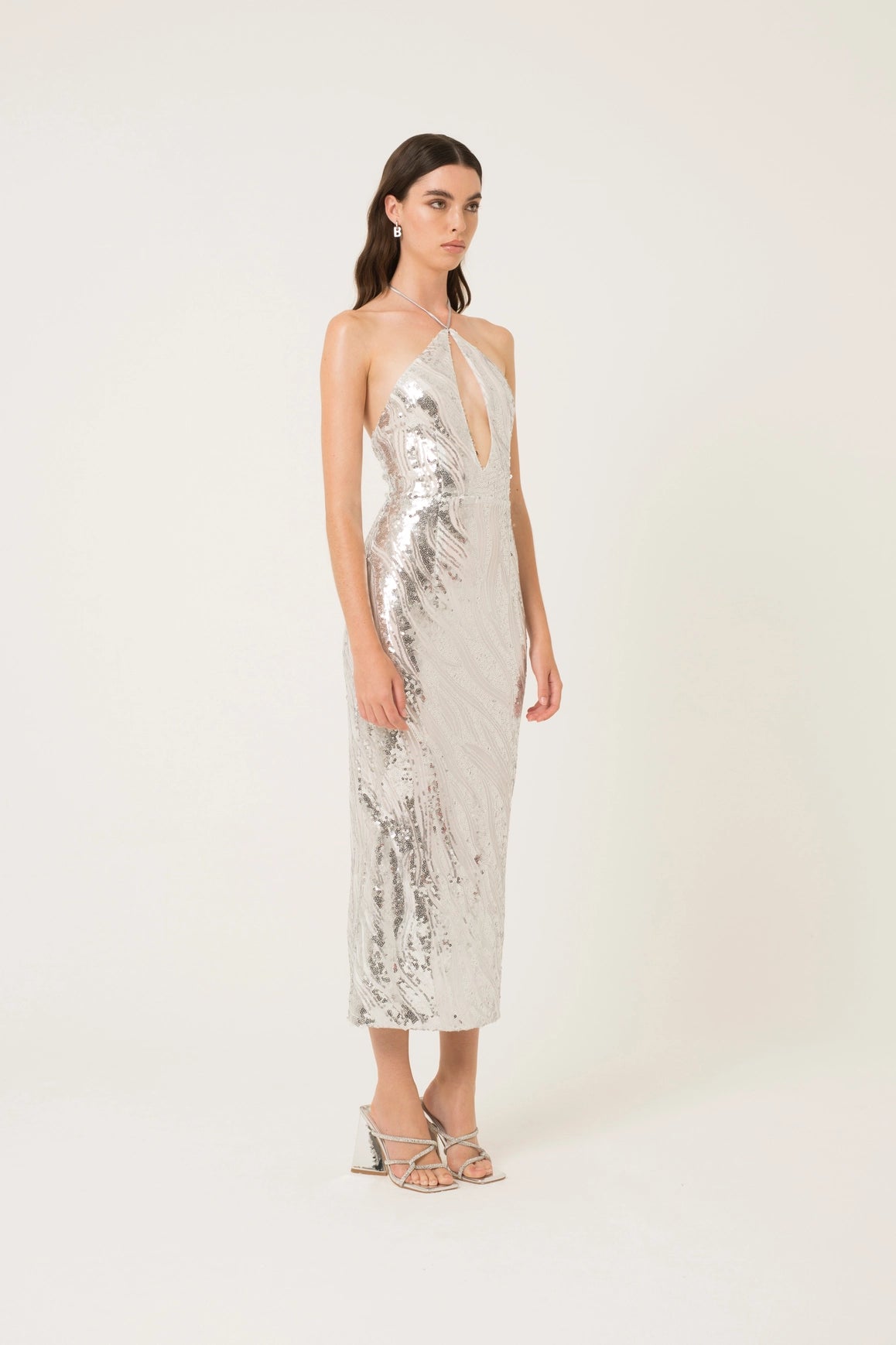 Sky Halter Neck Sequin Maxi Dress-Clothing - Women-Amy Lynn-S-Urbanheer