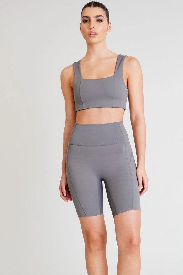Hustle Square Neck Sports Bra (Greystone)-Sports bra-All Fenix-XS-Urbanheer