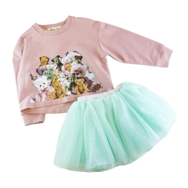 Teddy Print Sweatshirt-doe a dear-2T-Urbanheer