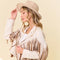 Cream Multi Color Fringe Open Front Jacket-Jacket-Saints & Hearts-S-Urbanheer