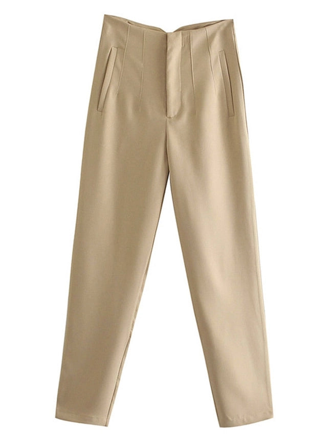 Women Formal Pants "Zara's Best Seller" 25 Color Available-Pants-Heer Decor-XS-KH-Urbanheer
