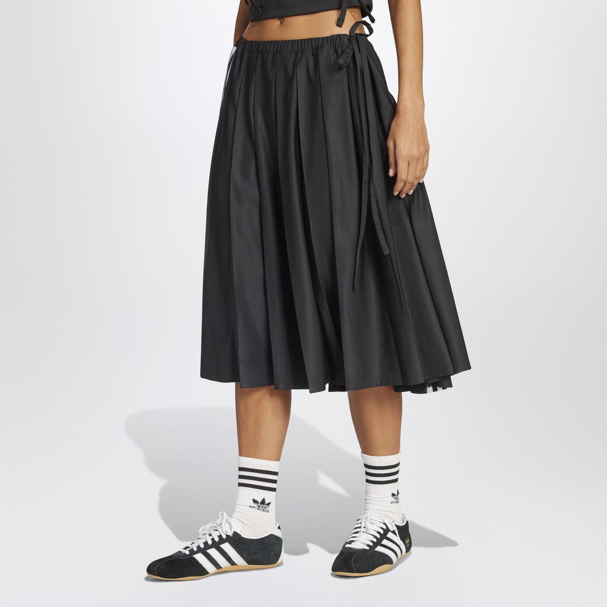 adidas Originals Midi pleated skirt black