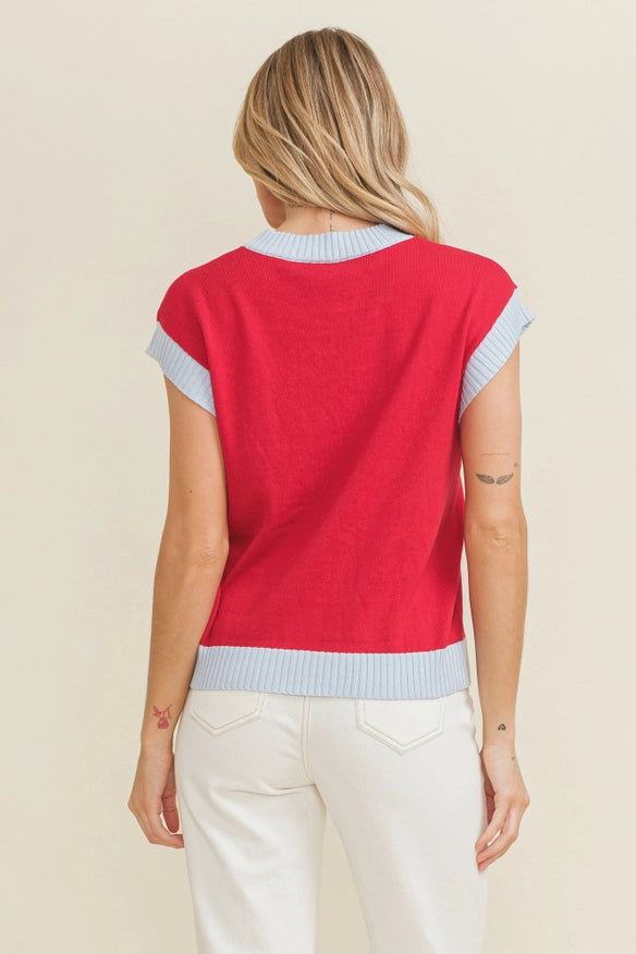 Rebels Game Day Women'S Knit Sweater-Sweater-Cloud Ten-Red-S-Urbanheer