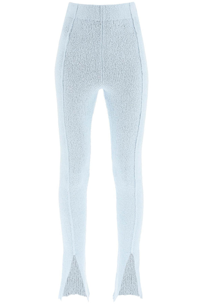 'aliciana' bouclé knitted leggings - Light blue