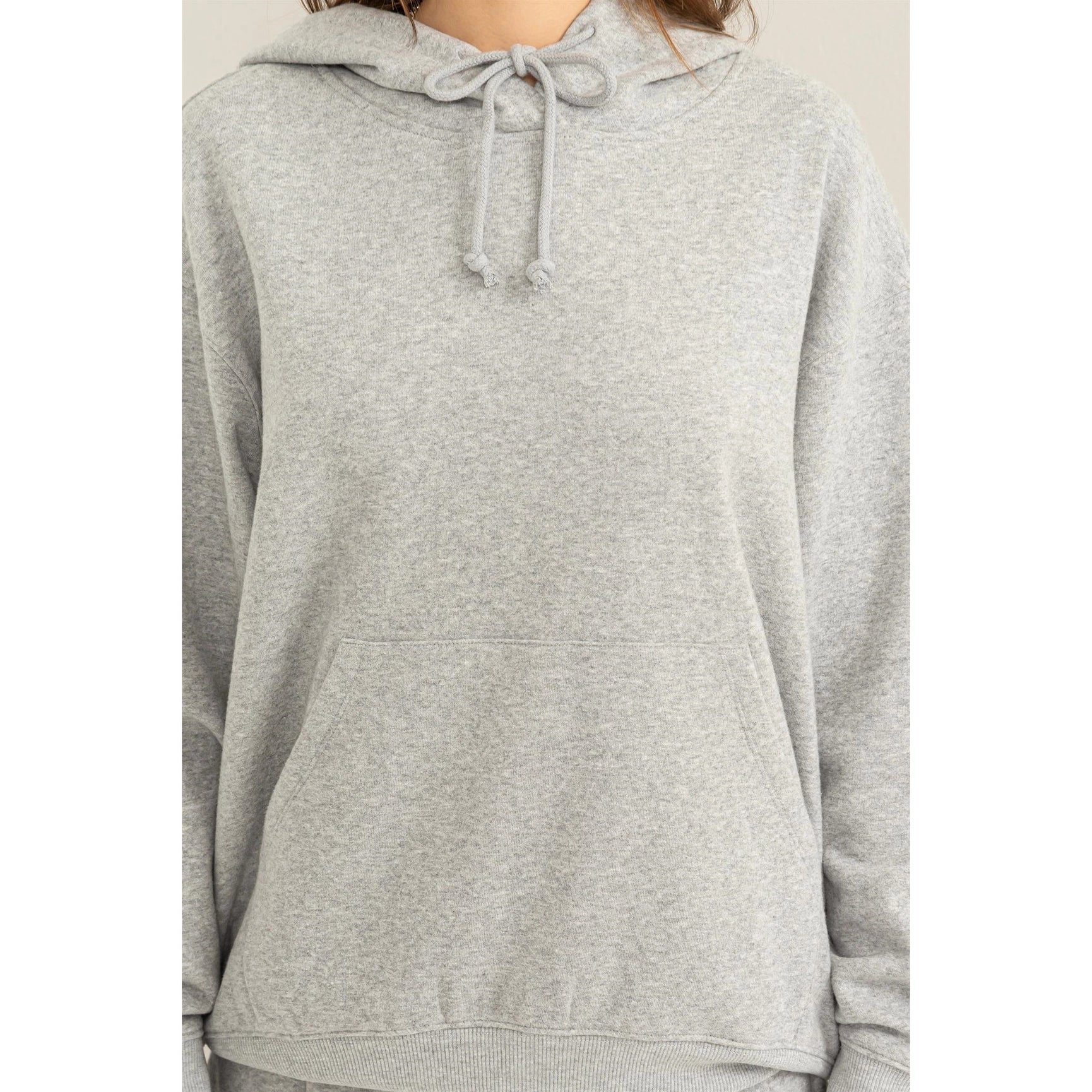 Weekend Chiller Drop Shoulder Oversized Hoodie - Grey-Clothing - Women-Street 360-Grey-S-Urbanheer