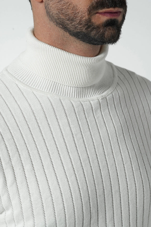 Pearl Ribbed High Neck-Sweater-Donato-M-Urbanheer