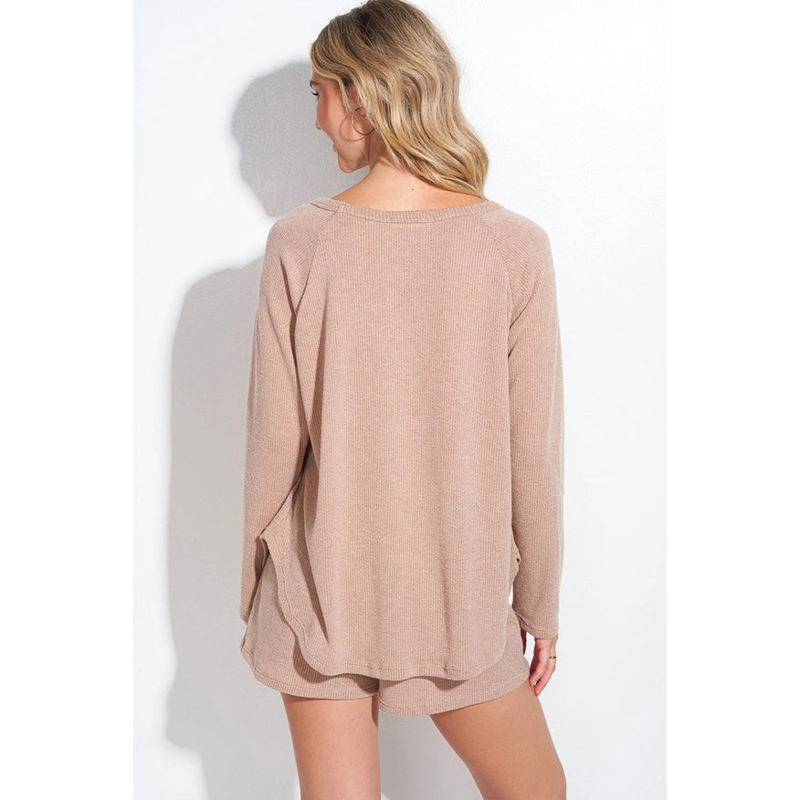 Love Sequin Lounge Set Taupe-Sets-Faith Apparel-S-Urbanheer