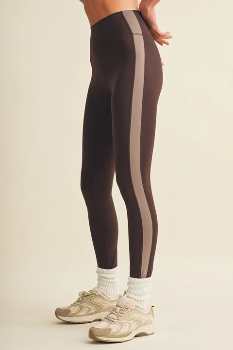 Side Contrast Block Legging