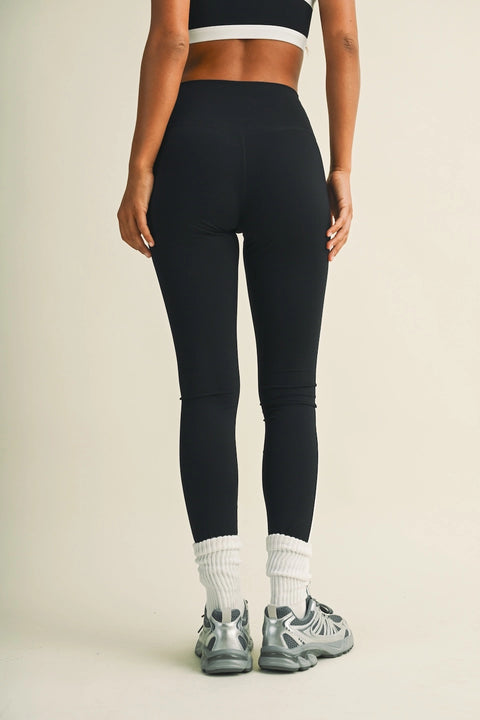 Side Contrast Block Legging