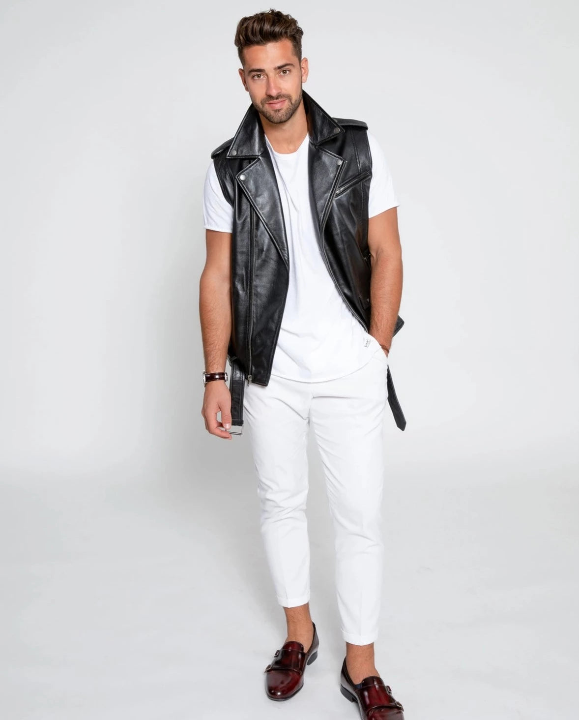 Mens Jax Ultimate Lambskin Leather Vest-Clothing - Men-Fadcloset-XS-Urbanheer