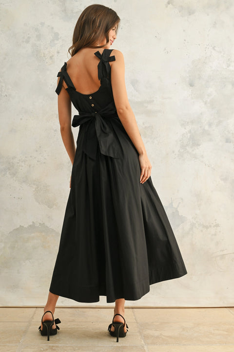 Bow Detail Woven Dress