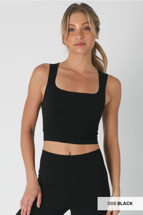 Clean Line Square Neck Top-TOP-NIKIBIKI-Pistachio Cream-Urbanheer