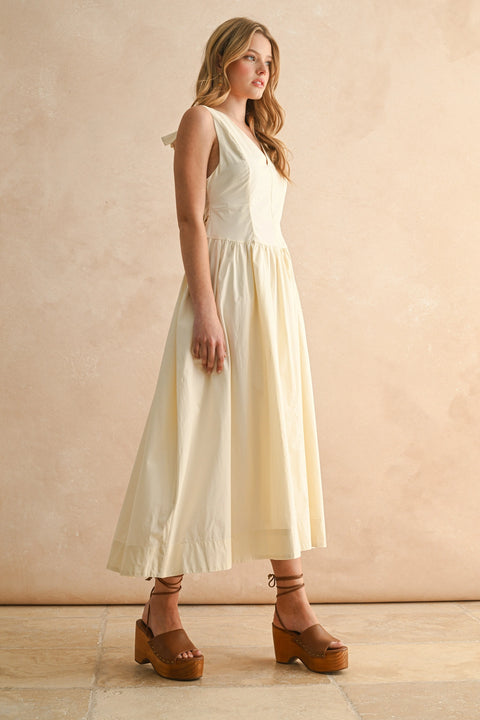 Bow Detail Woven Dress