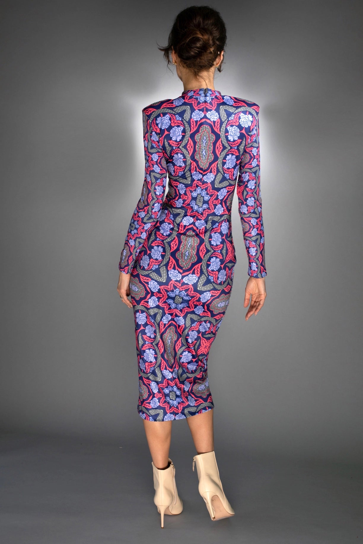 Women'S Stylish Electric Purple Mockneck Turtleneck Midi-Nuvula-S-Urbanheer