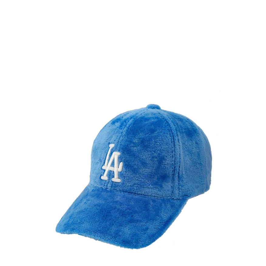 La Embroidery Fur Baseball Cap-Caps-Pink Irene Wholesale-Royal Blue-Urbanheer