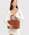 Long Way Home Woven Tote - Camel-Bag-Belle & Bloom-Camel-W 35cm x H 23cm x D 11cm-Urbanheer