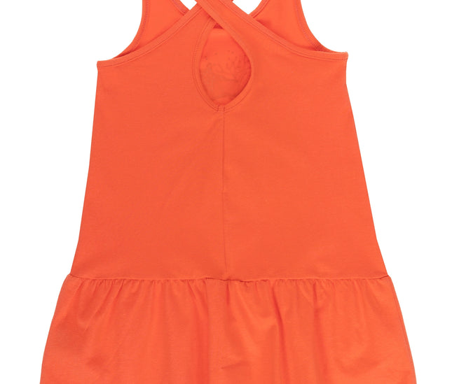 Elastic Cotton Plain Knit Girl'S Dress-UBS2-Urbanheer
