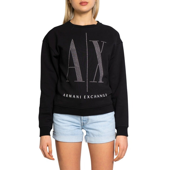Armani Exchange Women Sweatshirts-Clothing Sweatshirts-Armani Exchange-black-2-XS-Urbanheer