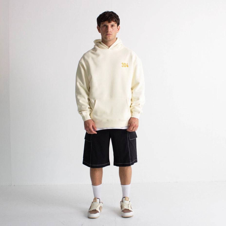 304 Mens Paradise Hoodie Ecru-304 Clothing-S-Urbanheer