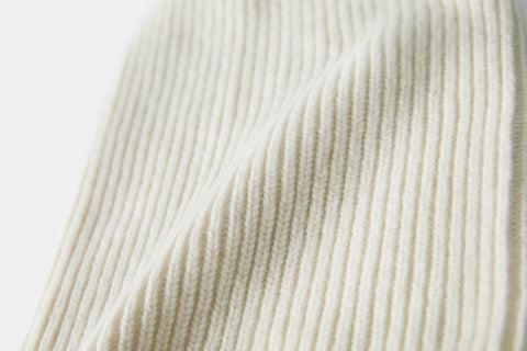 Unisex Cashmere Wool Beanie - Ivory