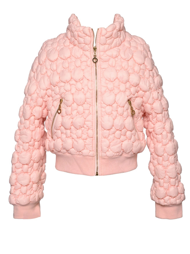Bubble Quilted Jacket W Stand Collar-Jacket-Hannah Banana-12-Urbanheer