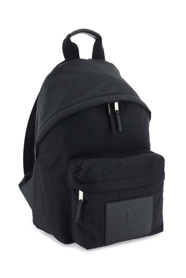 backpack with logo patch