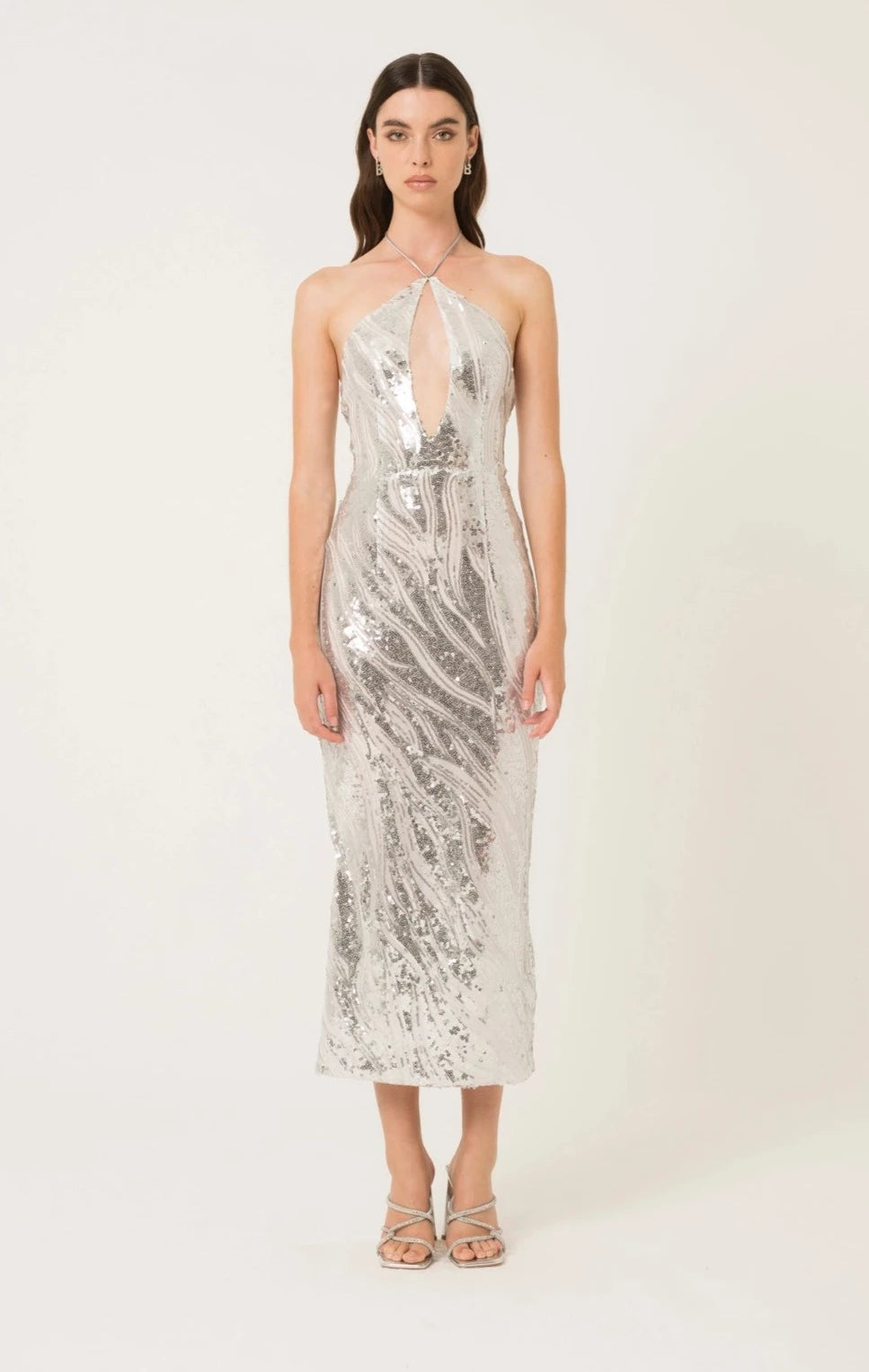 Sky Halter Neck Sequin Maxi Dress-Clothing - Women-Amy Lynn-S-Urbanheer
