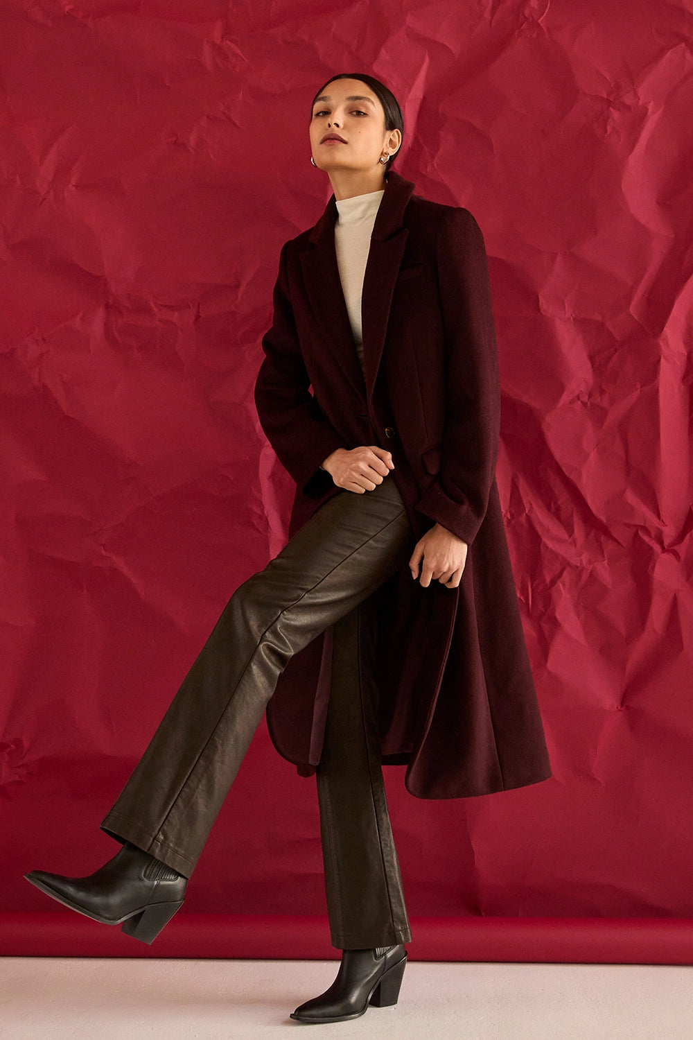Gabriela Brushed Wool Blend Coat