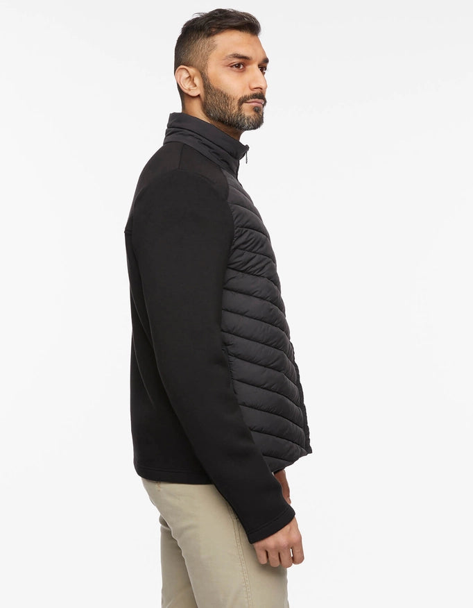 Bernardo Mens Neoprene Puffer Combo Jacket-Jacket-Bernardo-S-Urbanheer