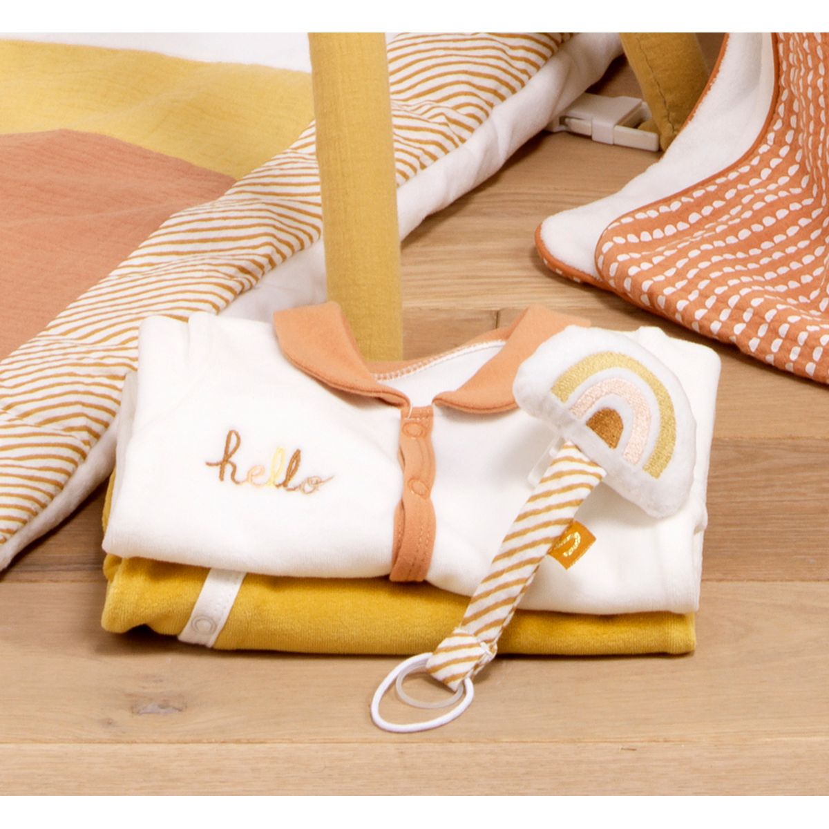 Sunlight Yellow 1 Month Pajamas-Sauthon-1 Month-Urbanheer