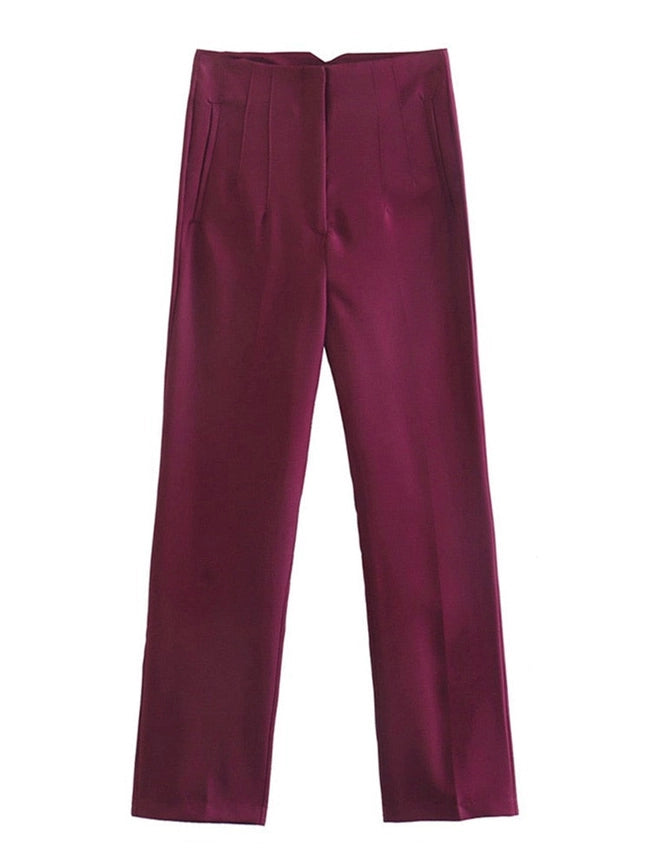 Women Formal Pants "Zara's Best Seller" 25 Color Available-Pants-Heer Decor-XS-PU-Urbanheer