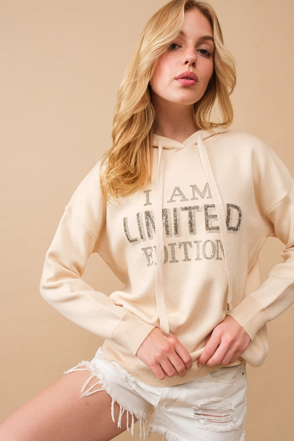 I Am Limited Edition Soft Hoodie Sweater Beige-Sweater-Blue B-BEIGE-S-Urbanheer