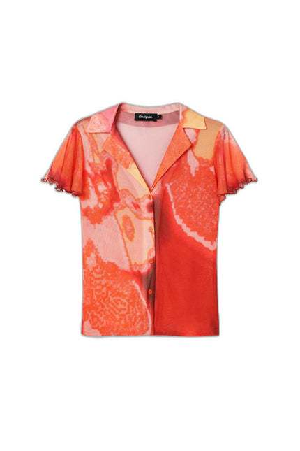 Desigual Women Shirt-Clothing Shirts-Desigual-orange-XS-Urbanheer