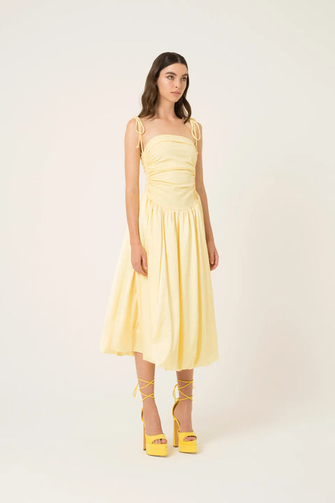 Alexa Puffball Dress-Clothing - Women-Amy Lynn-S-Yellow-Urbanheer