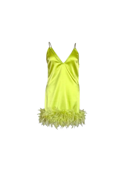 Kara Crepe Party Dress-Clothing - Women-Elodie-Lime-XS-Urbanheer