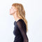 Florence Solid Double Sheer Stretch Top-AMB Designs-S/M-Black-Urbanheer