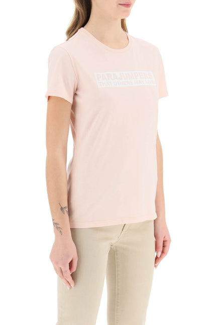 'Box' Slim Fit Cotton T-Shirt - Pink